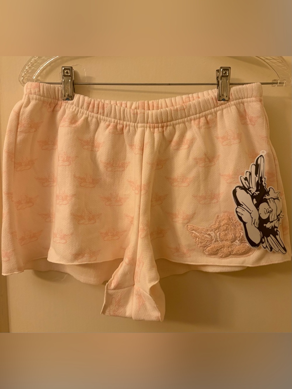 Boys Lie Light Pink Fleece Lounge Shorts